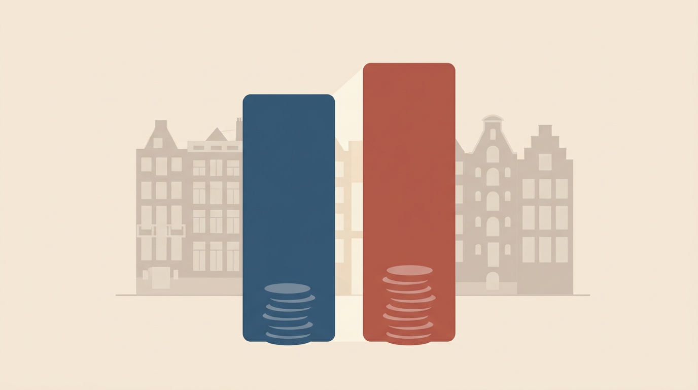 Verschil tussen WOZ-waarde en verkoopprijs bij een woning in Amsterdam